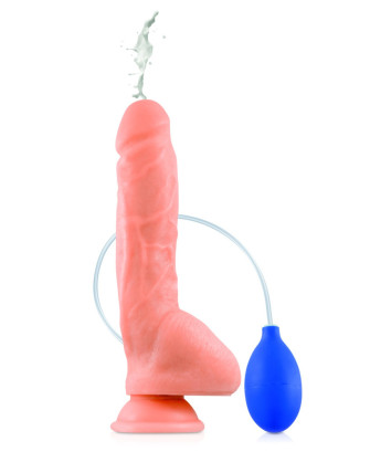 Gode ventouse réaliste éjaculateur 23 cm 